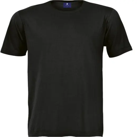 Biodegradable Cotton Crew Neck T-Shirt Black